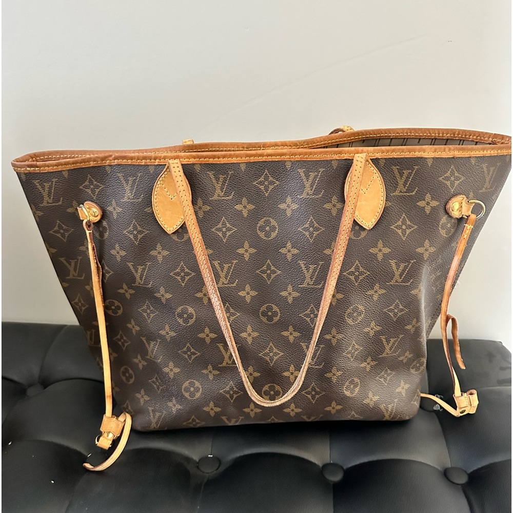 💯 Authentic Louis Vuitton Neverfull Bag Purse